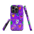 Colorful Monster Party iPhone® Tough Case with durable dual-layer design for stylish phone protection all year round.