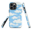 Durable Cloudy Sky iPhone® Tough Case with impact-resistant design, perfect for stylish phone protection year-round.