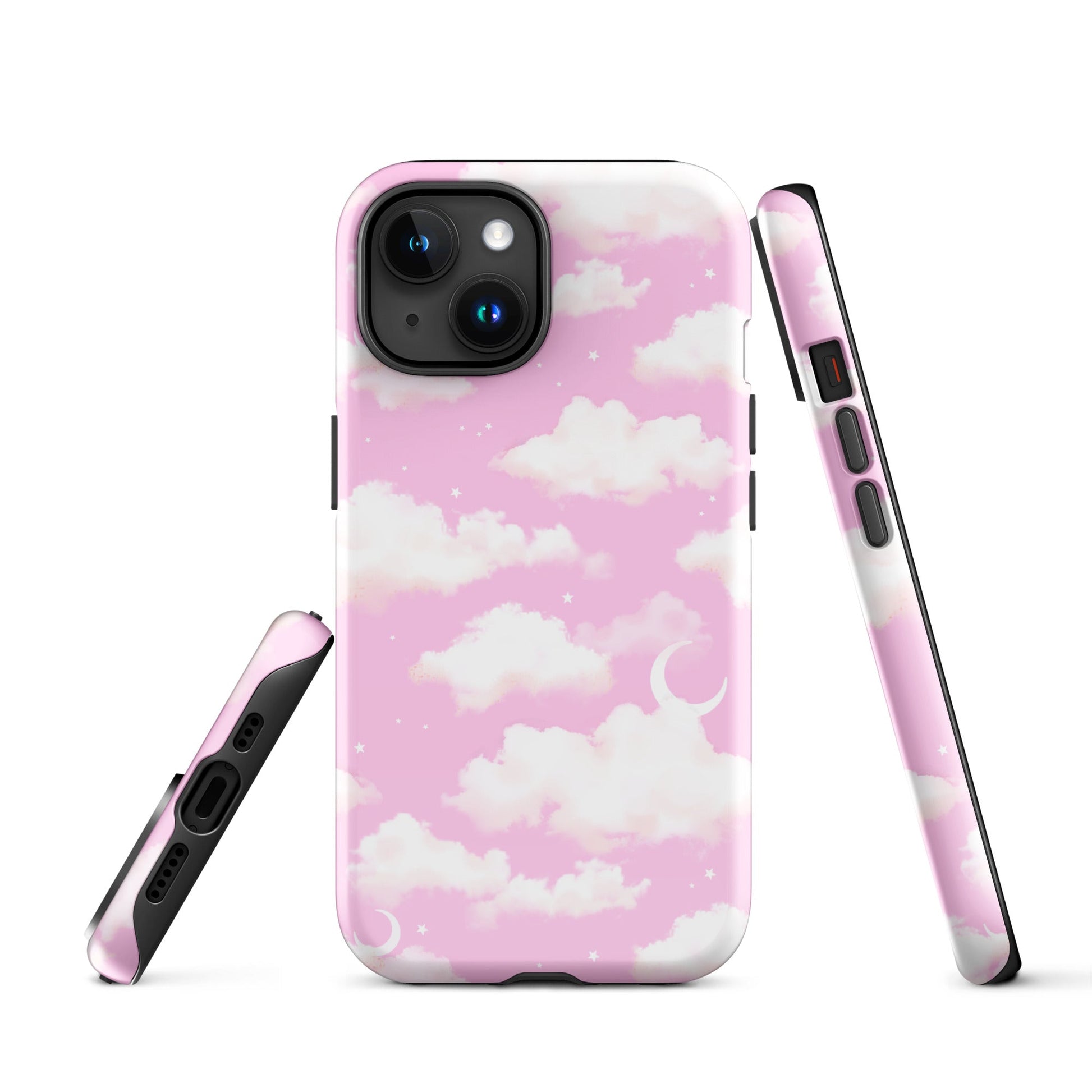 Stylish Cloudy Sky iPhone® Tough Case features a dual-layer design for ultimate protection and trendy cloud pattern.