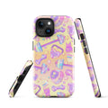 Stylish Glitter Gains iPhone® Tough Case features vibrant design and dual-layer protection for ultimate phone safety.