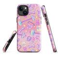Protect your phone in style with the Glitter Gains iPhone® Tough Case featuring a trendy design and durable layers.