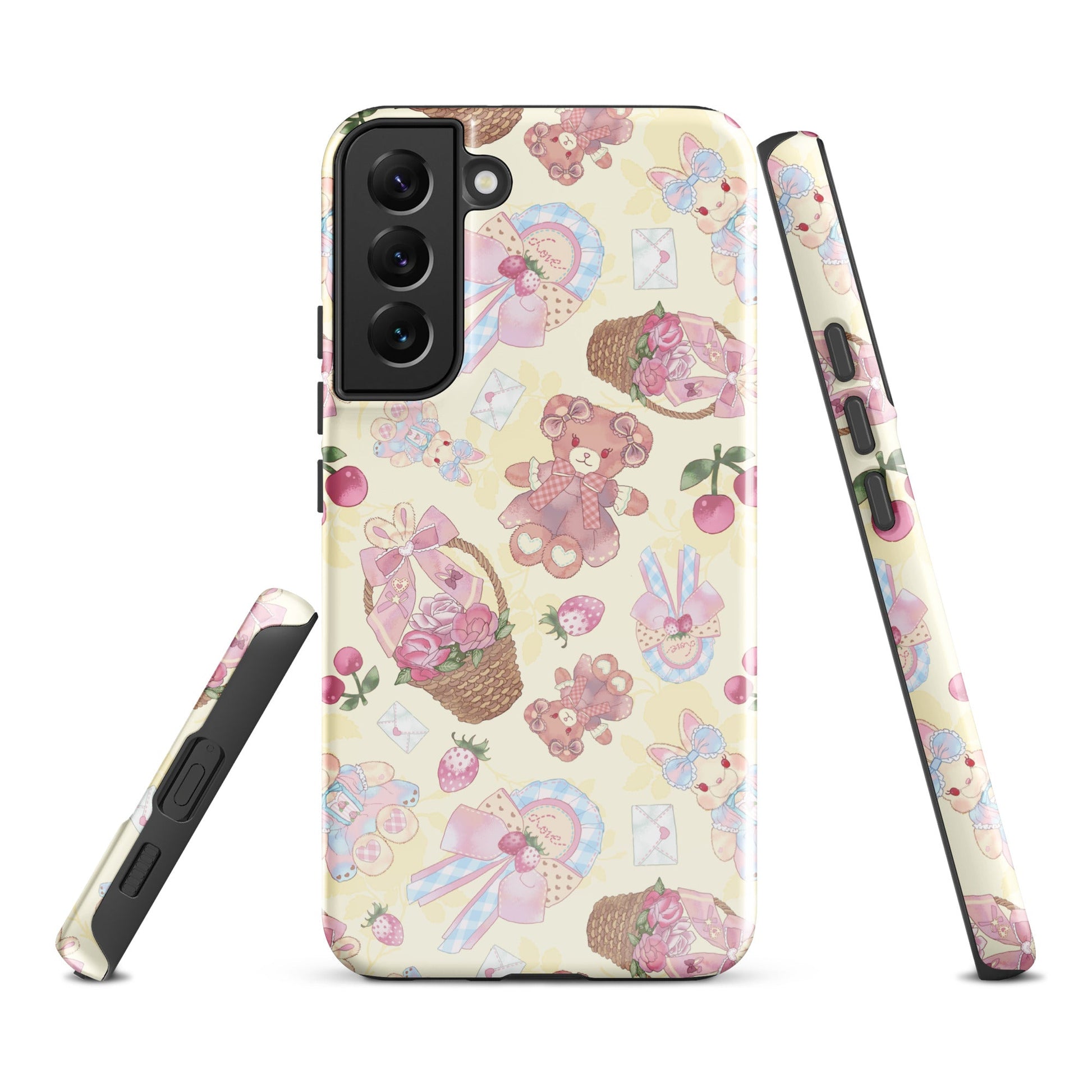 Stylish Sweet Teddy Samsung® Tough Case featuring a cute teddy bear design, perfect for protecting your phone.