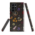 Stylish Gothic Tea Time Samsung® Tough Case featuring floral and skull designs, perfect for phone protection.