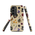 Stylish Gothic Tea Time Samsung® Tough Case featuring floral and teapot designs for superior phone protection.