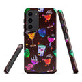 Vibrant Monster Party Samsung® Tough Case showcases a fun design, protecting your phone in style and durability.