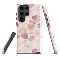 Sweet Teddy Samsung® Tough Case features a charming design with teddy bears, offering stylish protection for your phone.