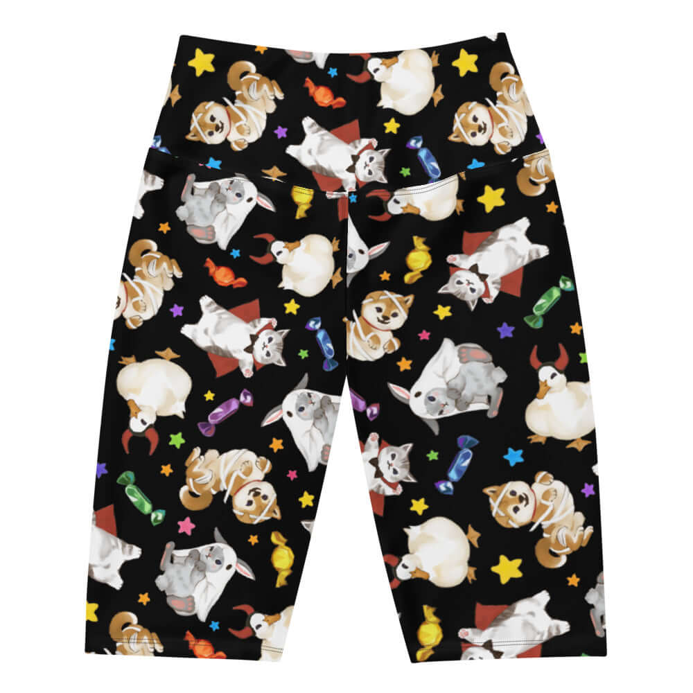 Cute and comfy Trick or Treaters Biker Shorts, perfect for Halloween fun and cozy relaxation at home.