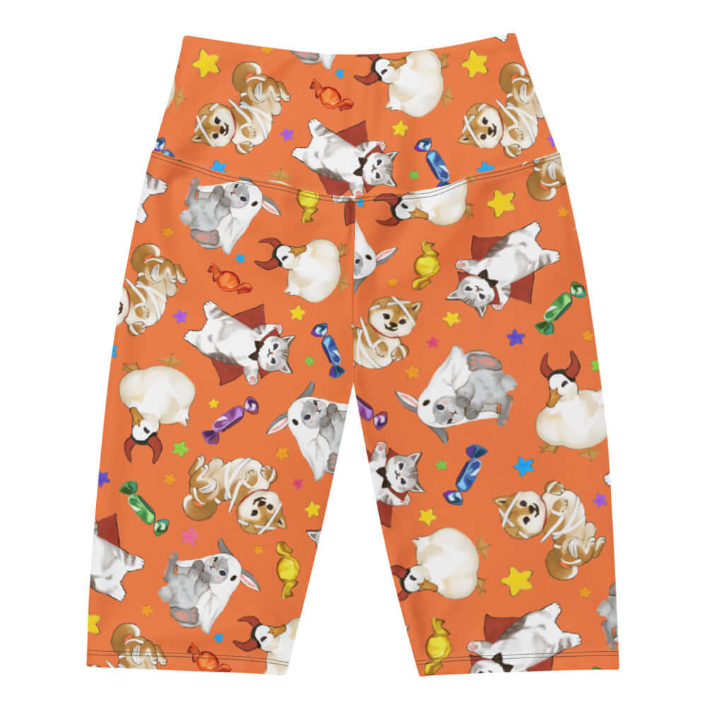 Cute and comfortable Trick or Treaters Biker Shorts, perfect for Halloween fun or a cozy night in.