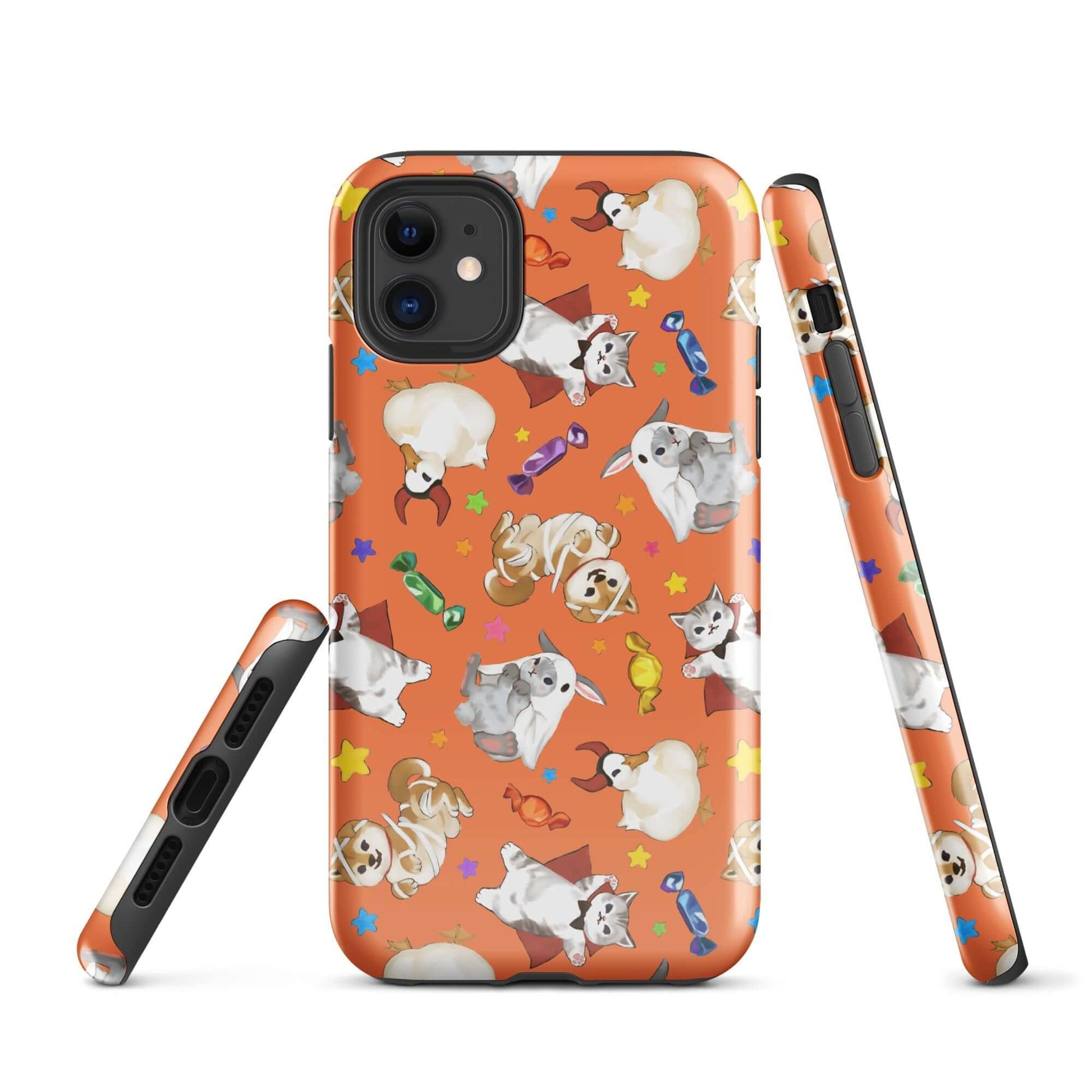 Protect your phone in style with the Trick or Treaters iPhone® Tough Case, featuring a fun, colorful design.