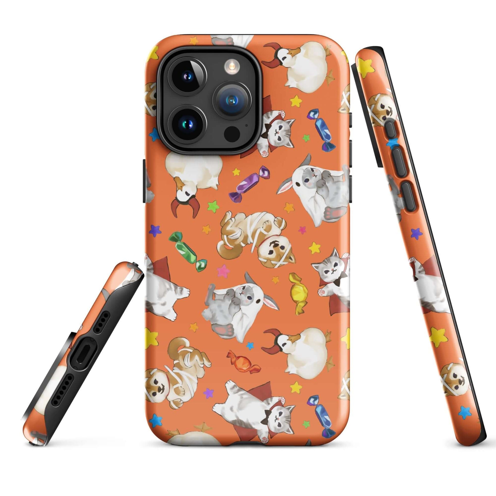 Stylishly protect your device with the Trick or Treaters iPhone® Tough Case, featuring a fun pet design.