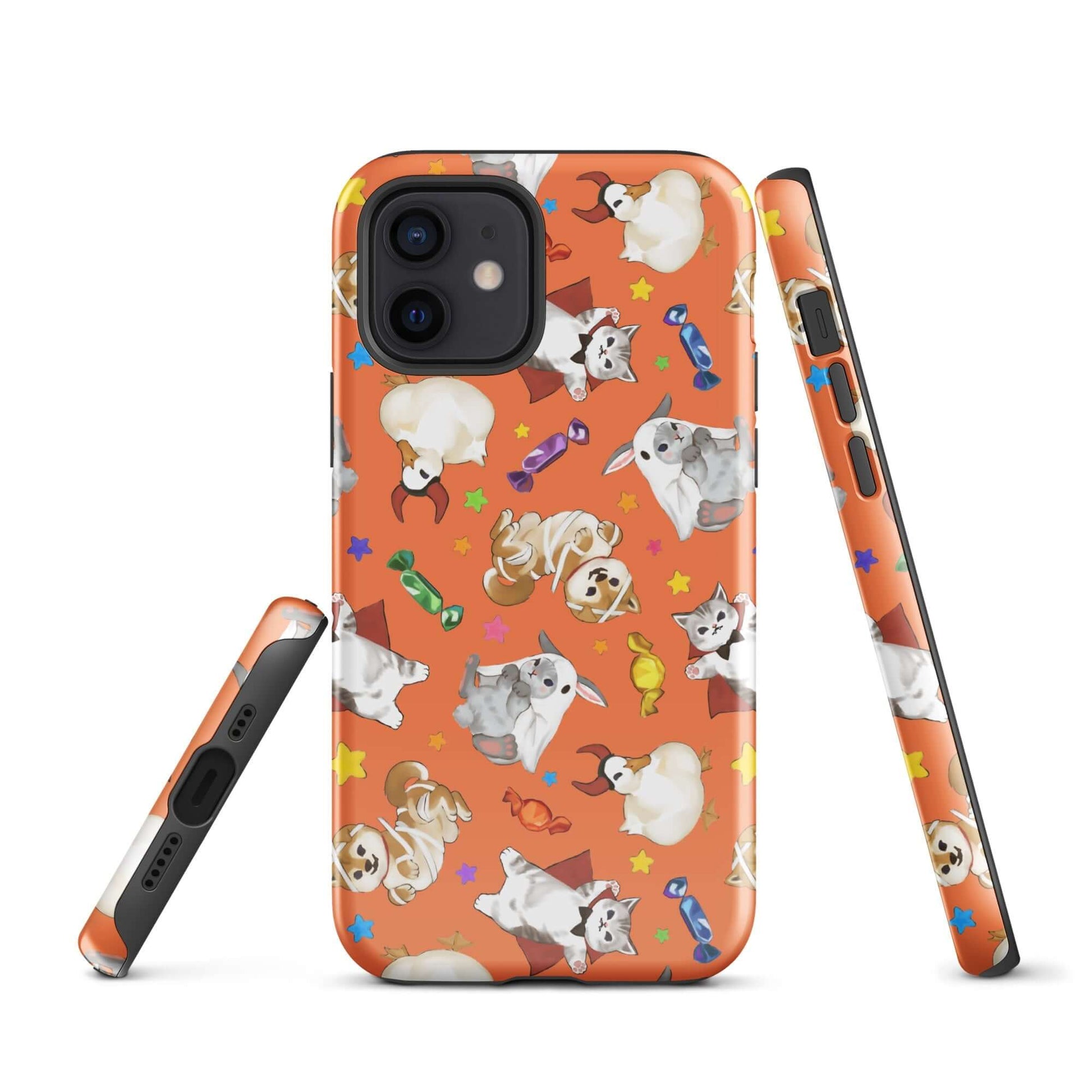 Trick or Treaters iPhone® Tough Case showcases playful designs, ensuring style and protection for your device year-round.