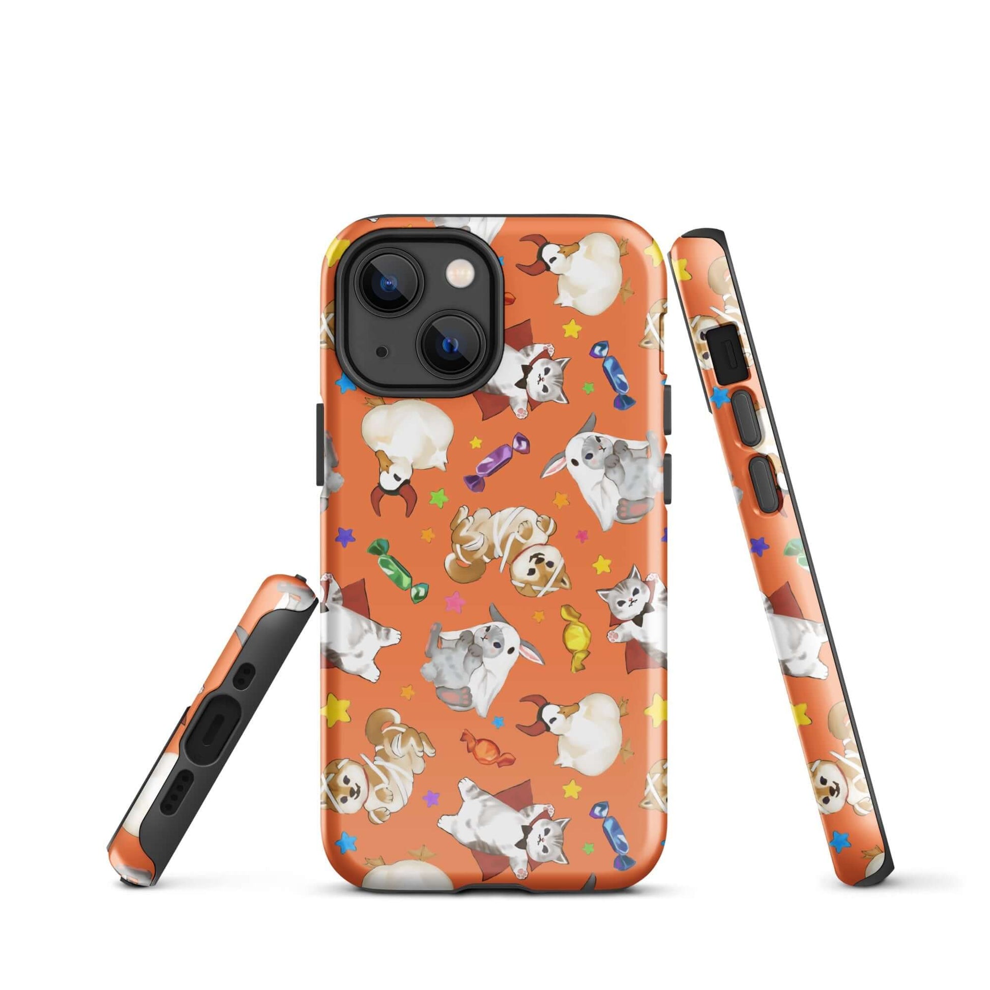 Trick or Treaters iPhone® Tough Case features a fun design, offering stylish protection with durable dual-layer construction.