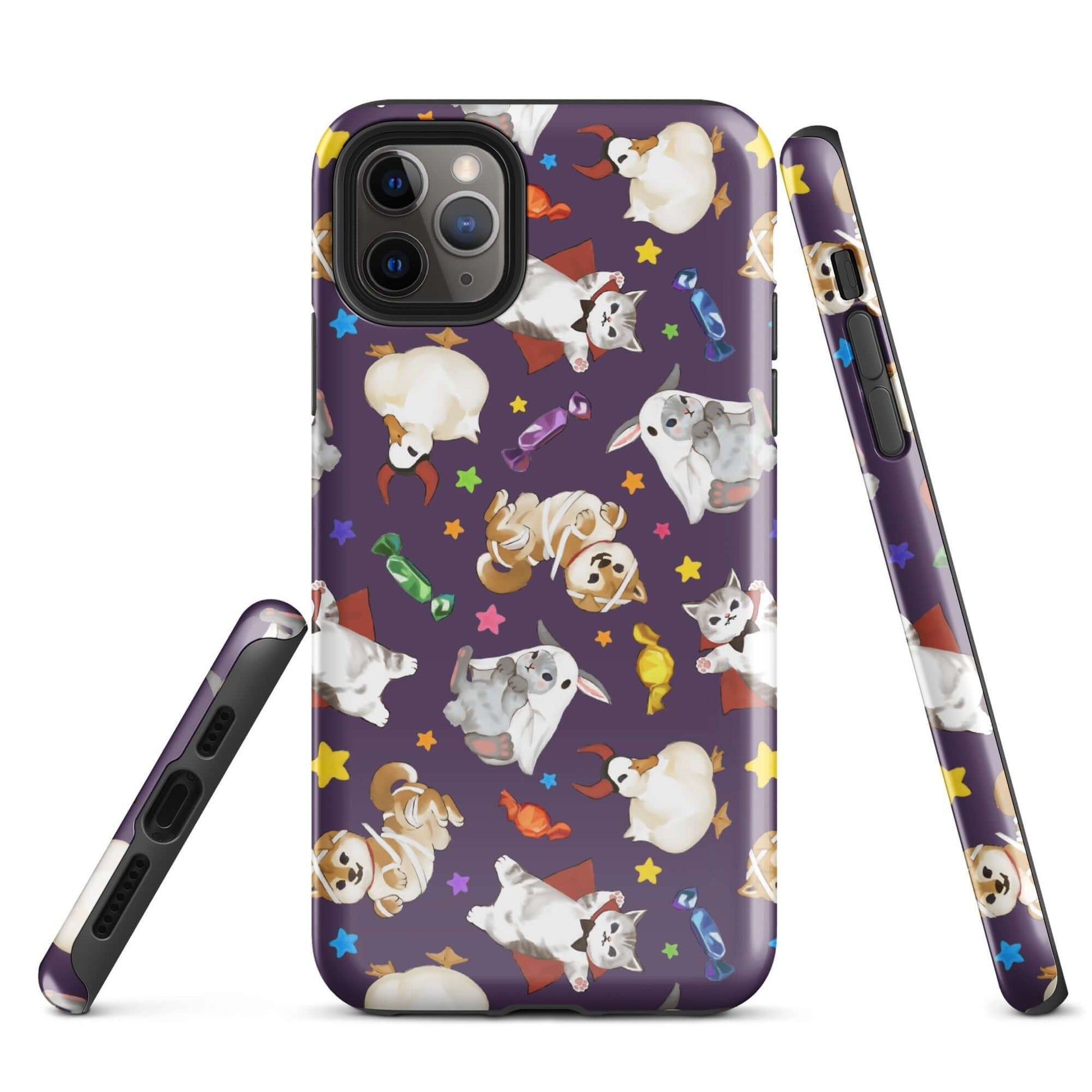 Durable Trick or Treaters iPhone® Tough Case featuring a fun design, perfect for stylish phone protection year-round.