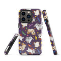 Stylish Trick or Treaters iPhone® Tough Case featuring playful designs, dual-layer protection for year-round safety.