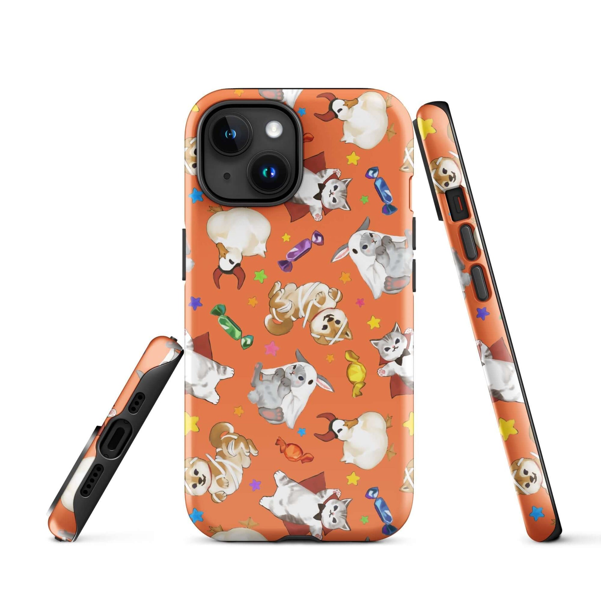 Trick or Treaters iPhone® Tough Case combines style and protection with a durable dual-layer design for year-round use.