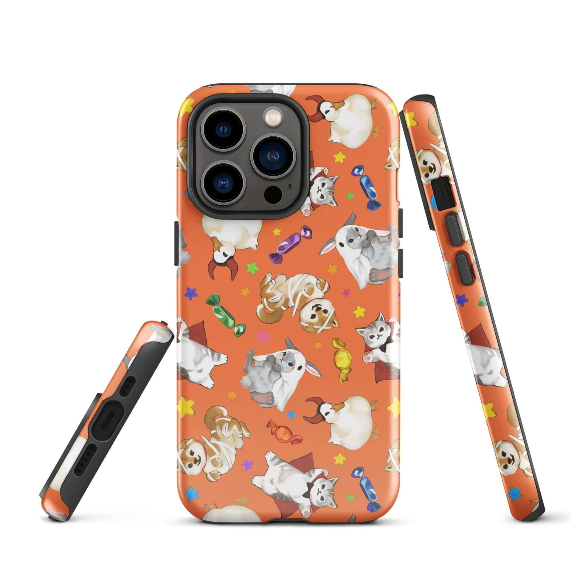 Colorful Trick or Treaters iPhone® Tough Case features a durable design for stylish phone protection all year round.