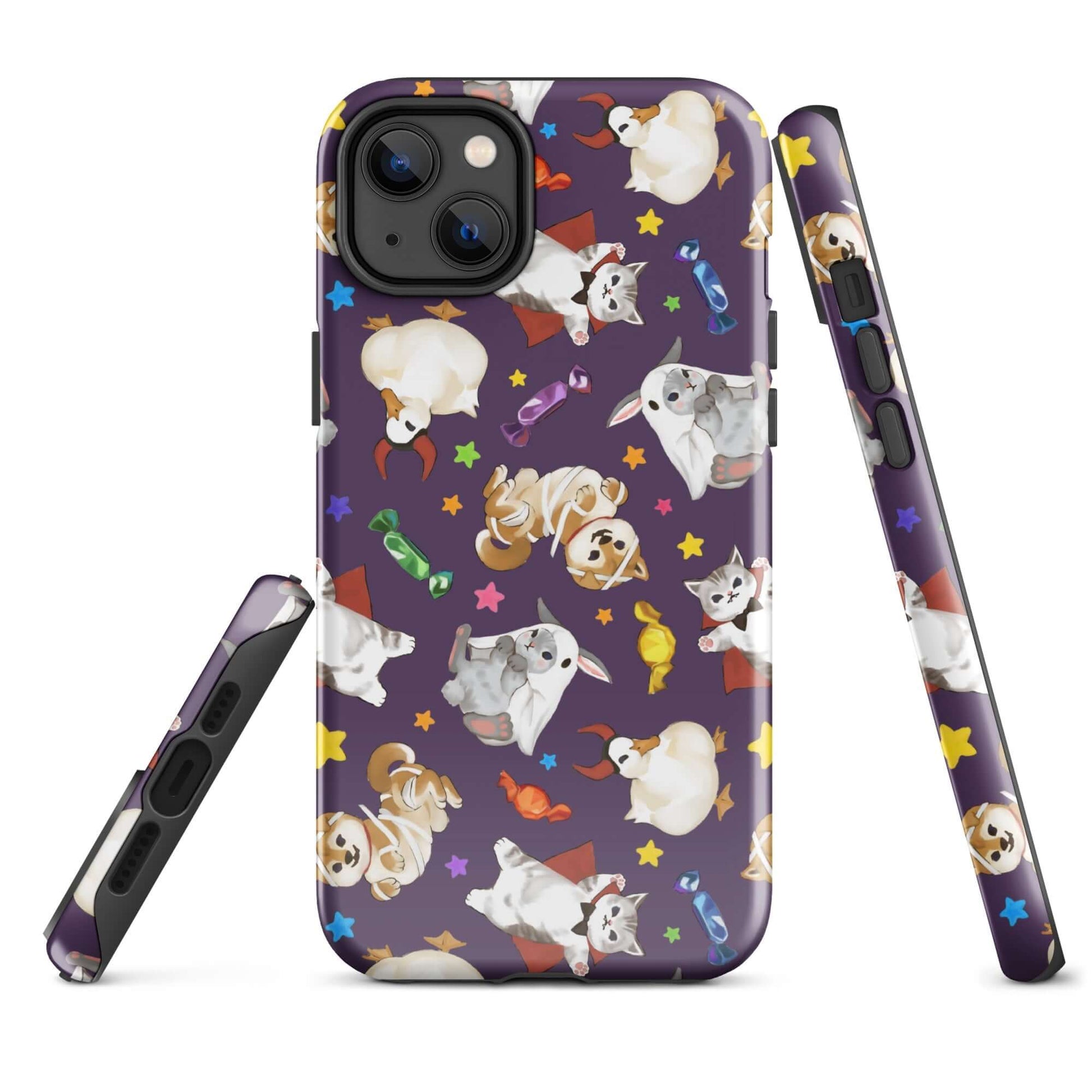 Stylish Trick or Treaters iPhone® Tough Case offers durable protection with a fun design for all-year style.