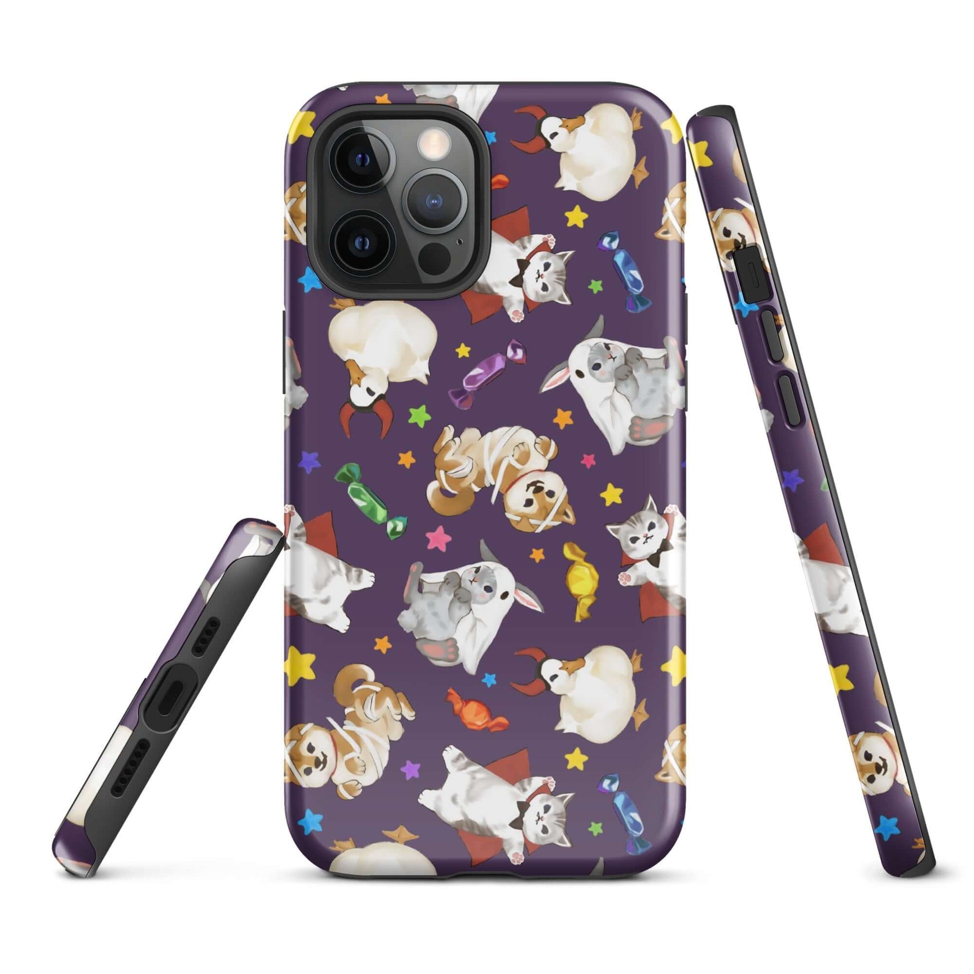Trick or Treaters iPhone® Tough Case features a playful design, offering stylish protection for your device year-round.