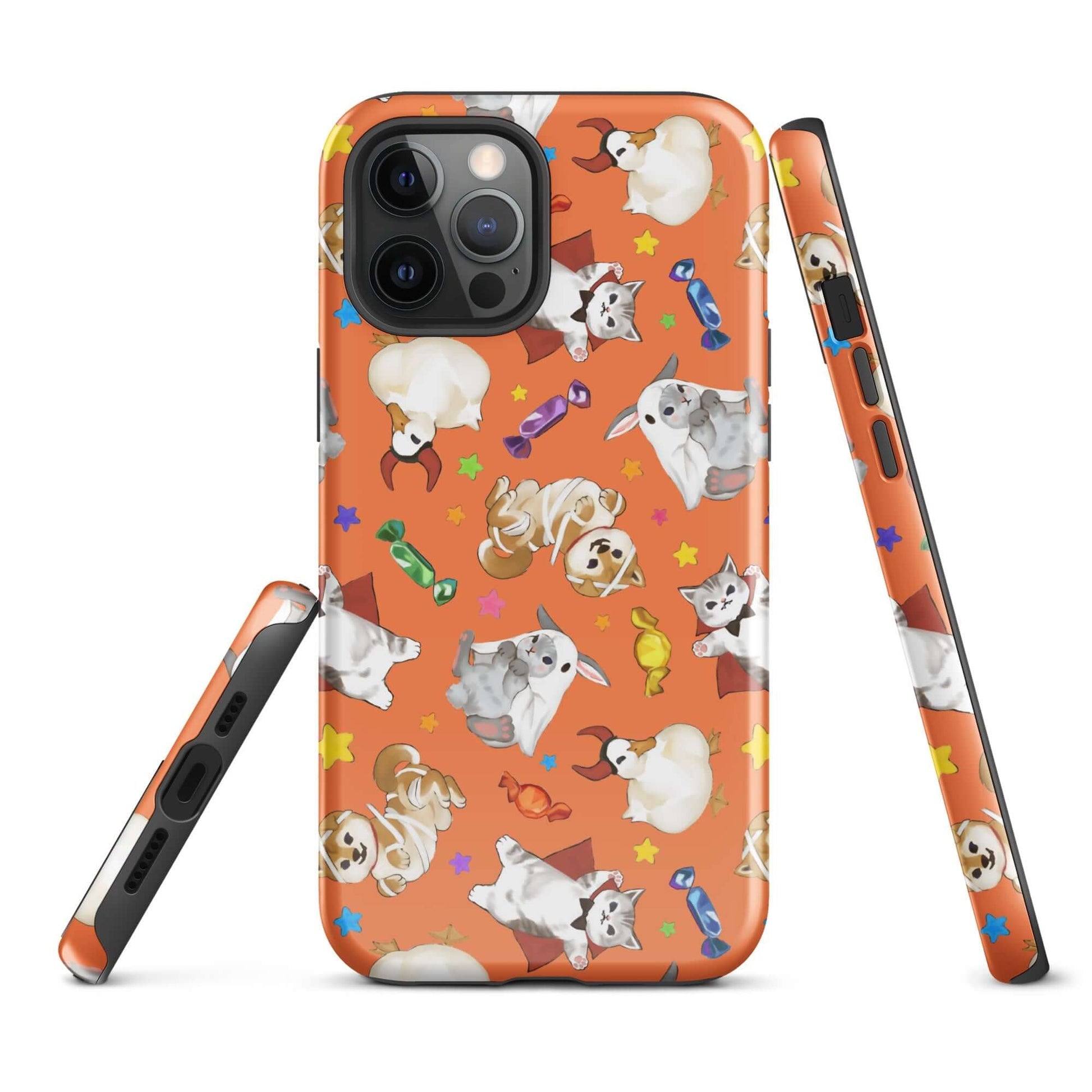 Durable Trick or Treaters iPhone® Tough Case features a colorful design, perfect for stylish phone protection all year.