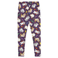 Adorable Trick or Treaters Leggings featuring playful pets, perfect for Halloween fun and cozy comfort.