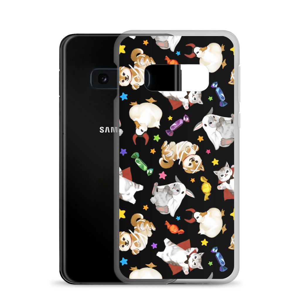 Trick or Treaters Samsung® Clear Case features adorable Halloween designs, perfect for showing off your phone this season.
