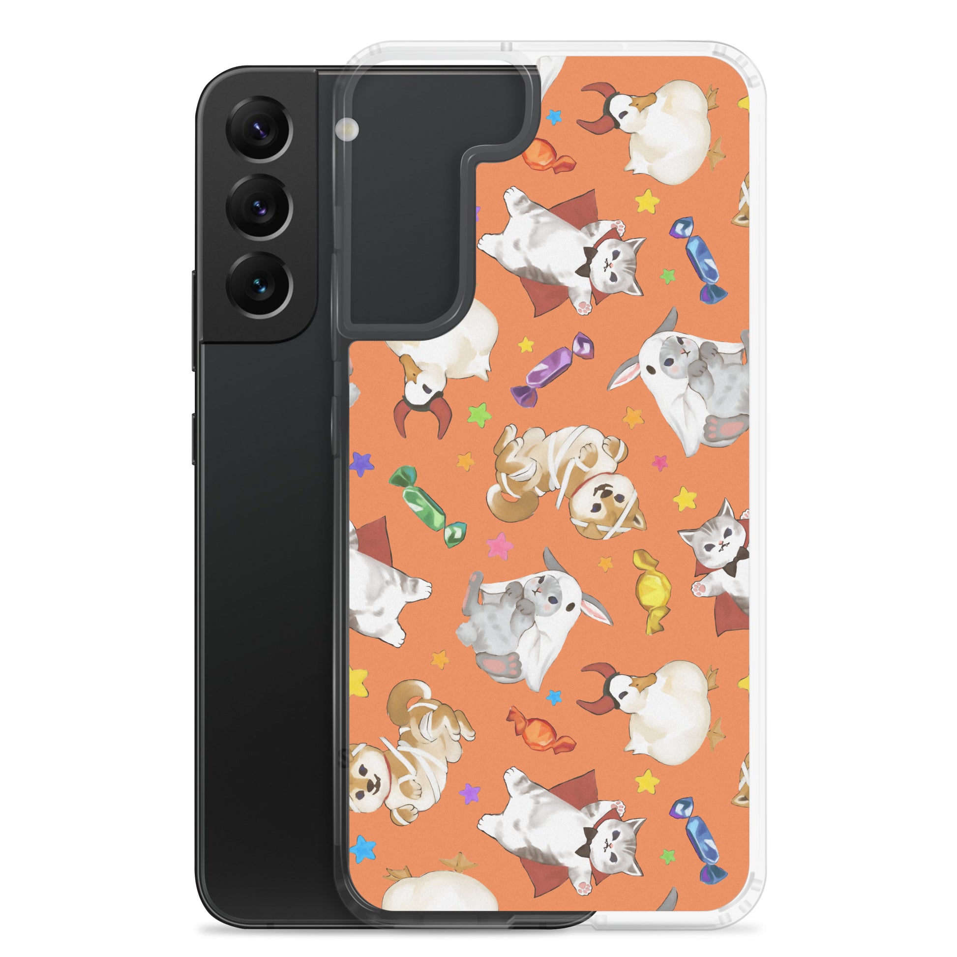 Protect your phone in style this Halloween with the Trick or Treaters Samsung® Clear Case, featuring adorable designs.