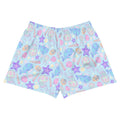 Vibrant Under the Sea Athletic Short Shorts featuring playful marine designs, perfect for running or swimming.
