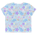 Adorable Under the Sea Crop Top featuring playful sea creatures, perfect for beach outings or casual wear.