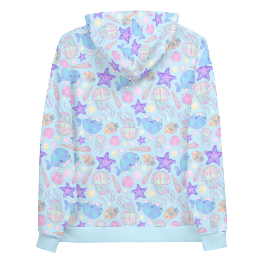 Colorful Under the Sea Hoodie featuring playful marine life print, perfect for comfort and style.