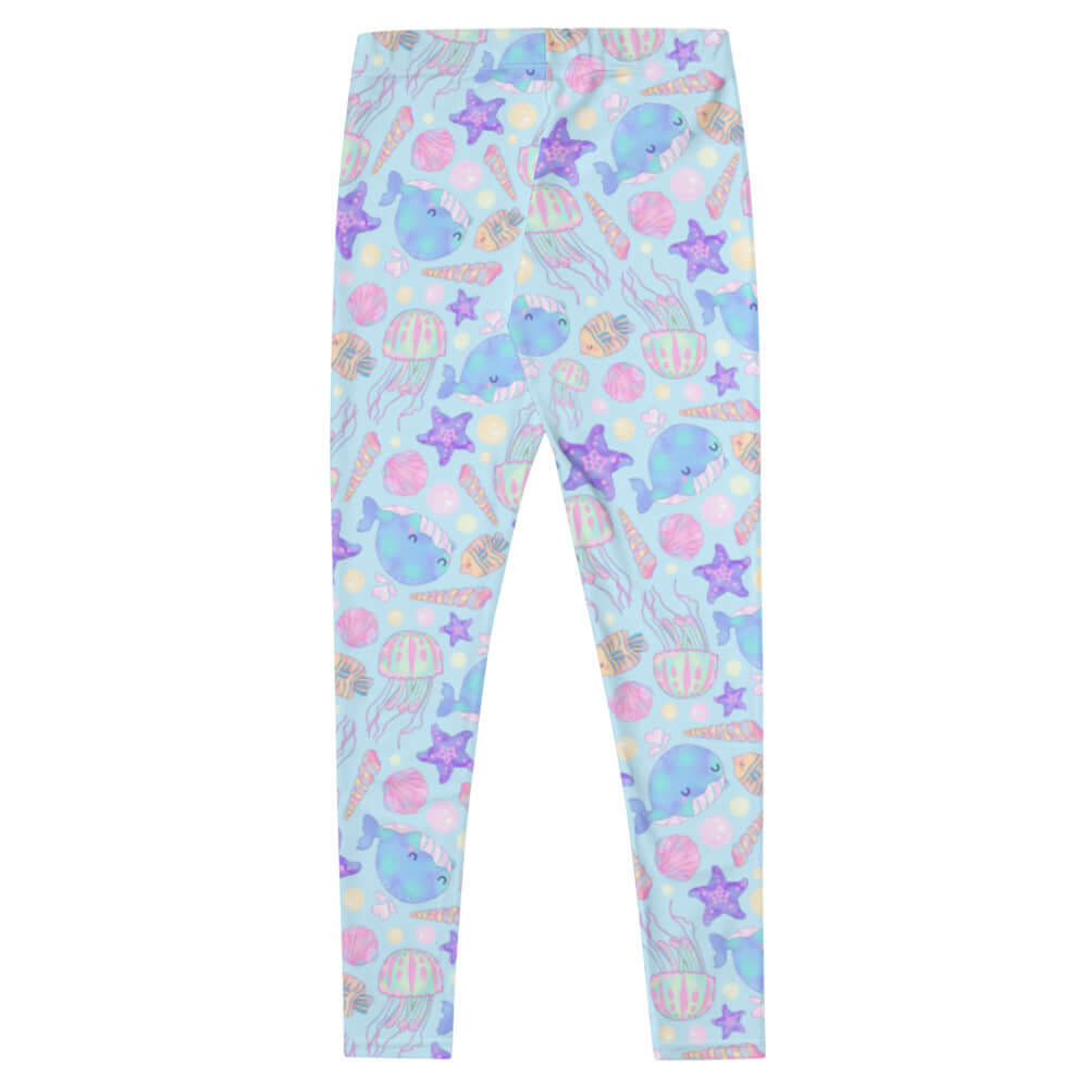 Vibrant Under the Sea Leggings featuring playful marine life, perfect for making a splash in style.