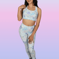 Cute and eye-catching Under the Sea Leggings, perfect for a stylish, comfortable fit while showcasing ocean-themed designs.