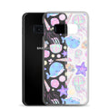 Cute Under the Sea Samsung® Clear Case featuring colorful sea creatures, perfect for protecting your phone in style.