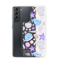 Colorful Under the Sea Samsung® Clear Case displays cute sea creatures, offering style and protection for your phone.