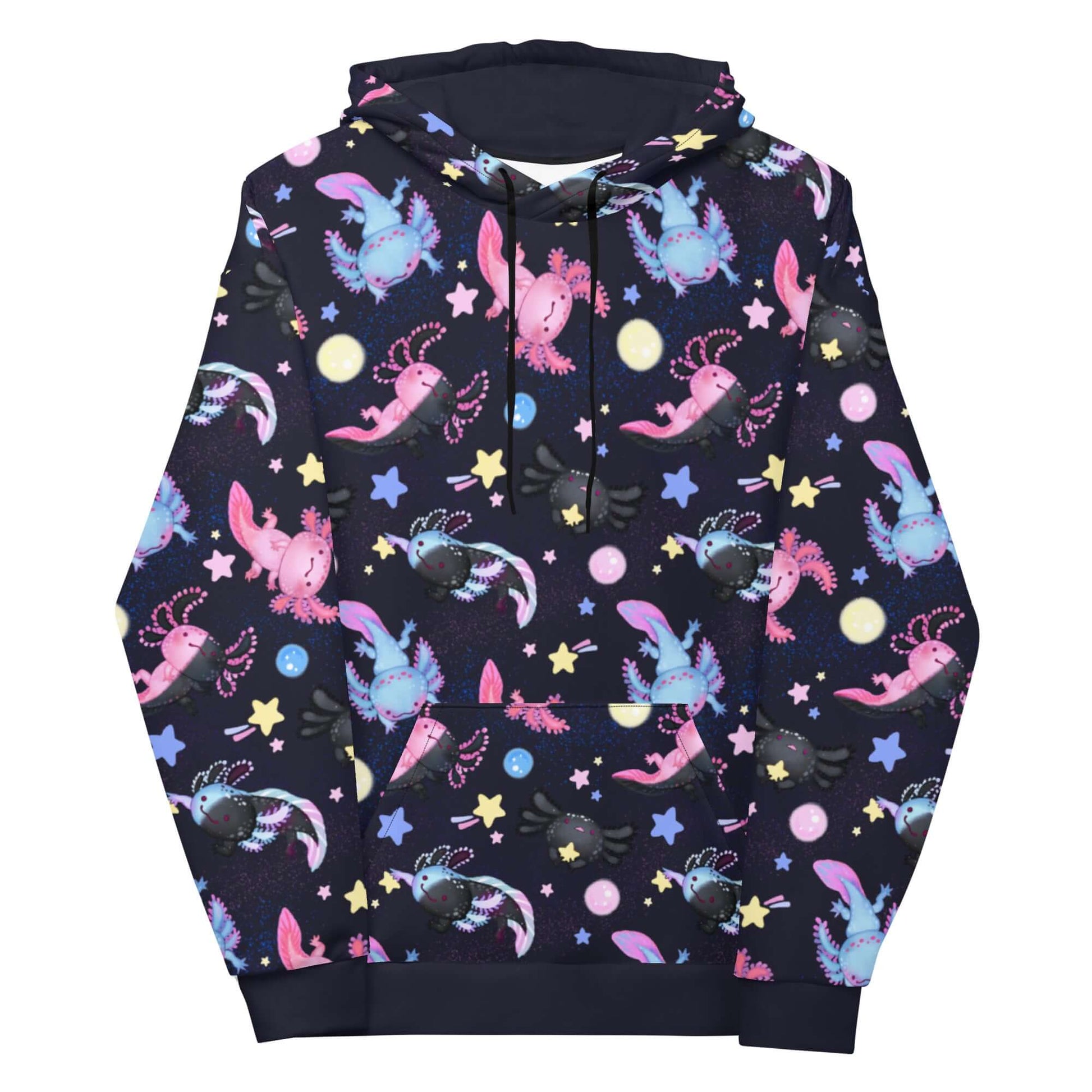 Vibrant Axolotl Hoodie featuring playful designs, perfect for adding pizzazz to any outfit. Stand out in style!