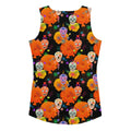 Vibrant Sugar Skull Tank Top features colorful patterns, perfect for sunny days and a snug fit. Ideal for fun outings!